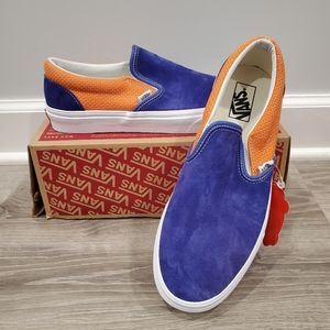 NWT Vans Classic Slip-On Royal Blue Apricot Sneakers Shoes